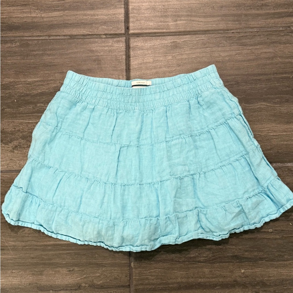 House of Harlow 1960 Sky Blue Linen Skort